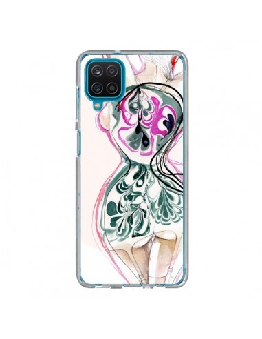 Coque Samsung Galaxy A12 et M12 Femme en fleurs - Elisaveta Stoilova