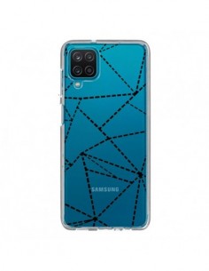 Coque Samsung Galaxy A12 et M12 Lignes Points Abstract...
