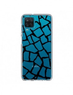 Coque Samsung Galaxy A12 et M12 Girafe Mosaïque Noir...