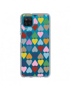 Coque Samsung Galaxy A12 et M12 Coeurs Heart Couleur...
