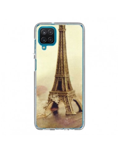 Coque Samsung Galaxy A12 et M12 Tour Eiffel Vintage - Irene Sneddon