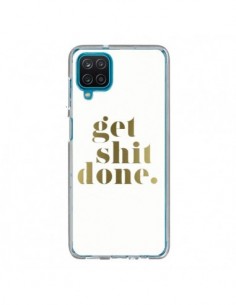 Coque Samsung Galaxy A12 et M12 Get Shit Done Doré - Shop...