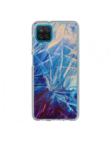 Coque Samsung Galaxy A12 et M12 Fleurs Violettes françaises - Ebi Emporium
