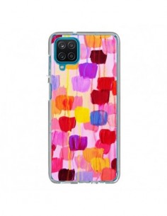 Coque Samsung Galaxy A12 et M12 Pois Roses Dottie - Ebi...
