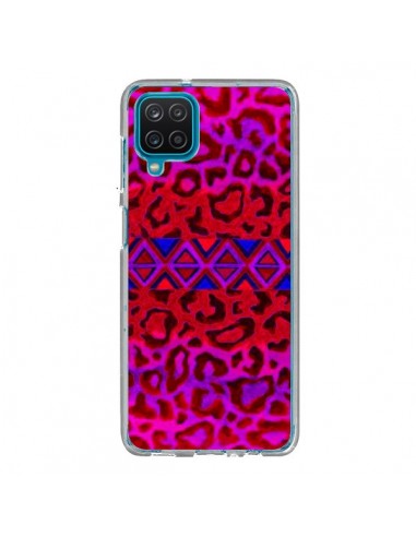 Coque Samsung Galaxy A12 et M12 Tribal Leopard Rouge - Ebi Emporium