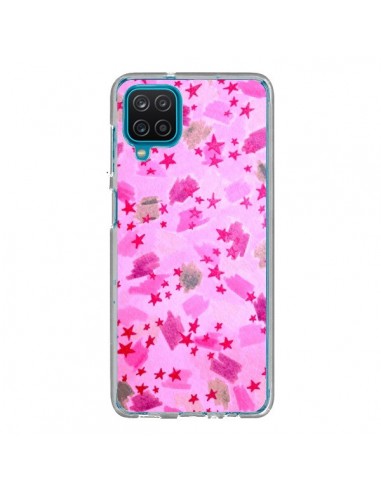 Coque Samsung Galaxy A12 et M12 Stars Etoiles Roses - Ebi Emporium