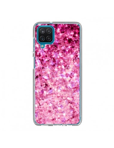 Coque Samsung Galaxy A12 et M12 Romance Me Paillettes Roses - Ebi Emporium