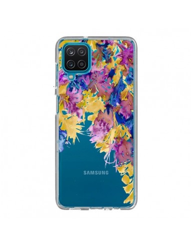Coque Samsung Galaxy A12 et M12 Cascade Florale Transparente - Ebi Emporium