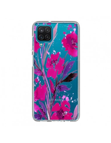Coque Samsung Galaxy A12 et M12 Roses Fleur Flower Transparente - Ebi Emporium