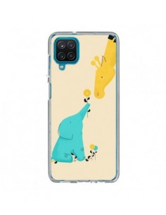 Coque Samsung Galaxy A12 et M12 Elephant Bebe Girafe -...