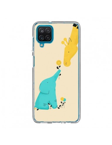 Coque Samsung Galaxy A12 et M12 Elephant Bebe Girafe - Jay Fleck