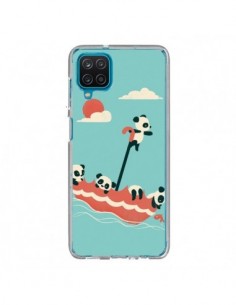 Coque Samsung Galaxy A12 et M12 Parapluie Flottant Panda...