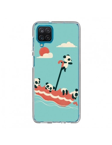 Coque Samsung Galaxy A12 et M12 Parapluie Flottant Panda - Jay Fleck