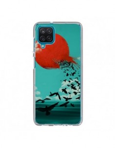 Coque Samsung Galaxy A12 et M12 Soleil Oiseaux Mer - Jay...