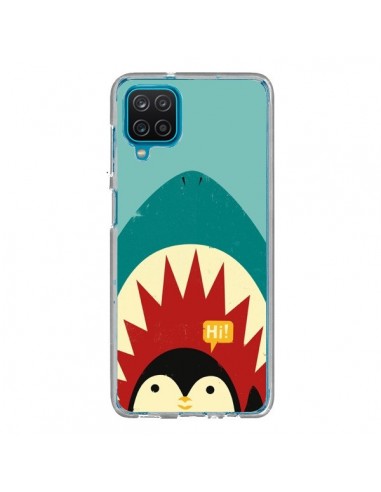 Coque Samsung Galaxy A12 et M12 Pingouin Requin - Jay Fleck