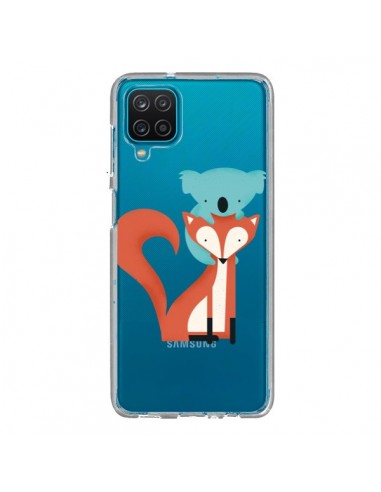 Coque Samsung Galaxy A12 et M12 Renard et Koala Love Transparente - Jay Fleck