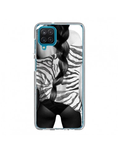 Coque Samsung Galaxy A12 et M12 Femme Zebre - Jenny Liz Rome