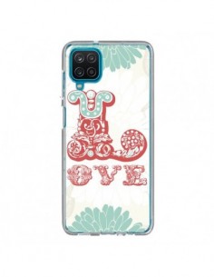 Coque Samsung Galaxy A12 et M12 Love Fleurs Flourish -...