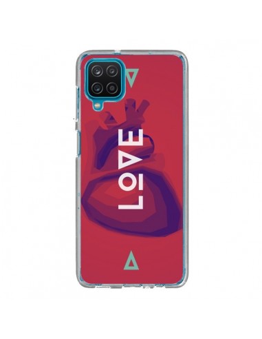 Coque Samsung Galaxy A12 et M12 Love Coeur Triangle Amour - Javier Martinez