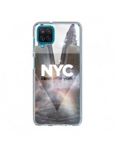 Coque Samsung Galaxy A12 et M12 I Love New York City Gris...