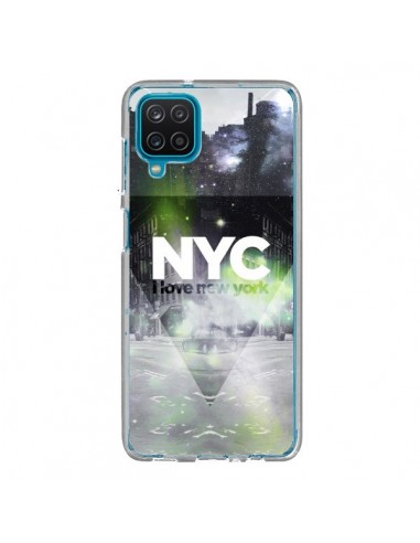 Coque Samsung Galaxy A12 et M12 I Love New York City Vert - Javier Martinez
