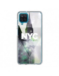 Coque Samsung Galaxy A12 et M12 I Love New York City Gris...