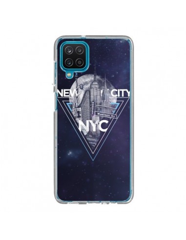 Coque Samsung Galaxy A12 et M12 New York City Triangle Bleu - Javier Martinez