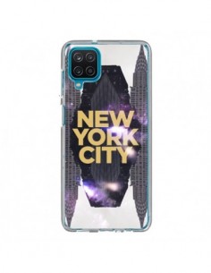 Coque Samsung Galaxy A12 et M12 New York City Orange -...