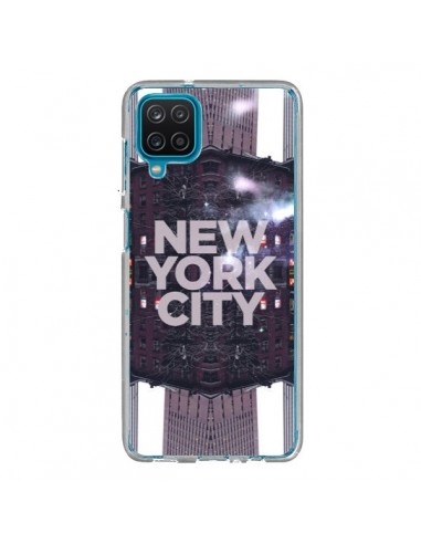 Coque Samsung Galaxy A12 et M12 New York City Violet - Javier Martinez