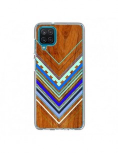 Coque Samsung Galaxy A12 et M12 Azteque Arbutus Blue Bois...