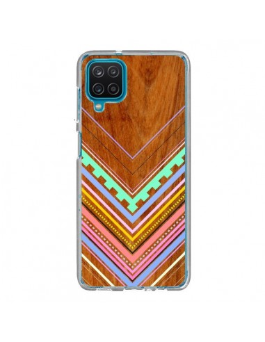 Coque Samsung Galaxy A12 et M12 Azteque Arbutus Pastel Bois Aztec Tribal - Jenny Mhairi