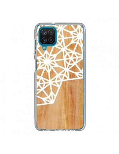 Coque Samsung Galaxy A12 et M12 Frozen Stars Etoile Bois Azteque Aztec Tribal - Jenny Mhairi