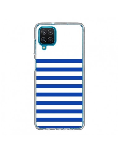 Coque Samsung Galaxy A12 et M12 Mariniere Bleu - Jonathan Perez