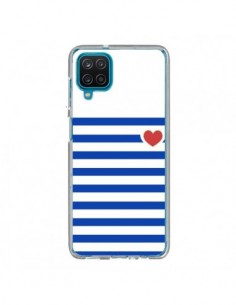 Coque Samsung Galaxy A12 et M12 Mariniere Coeur -...