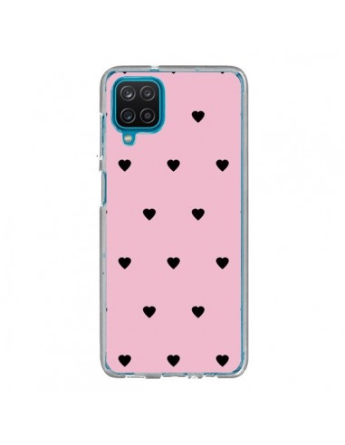 Coque Samsung Galaxy A12 et M12 Coeurs Roses - Jonathan Perez