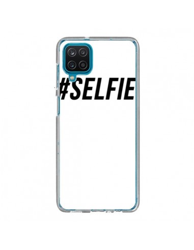 Coque Samsung Galaxy A12 et M12 Hashtag Selfie Noir Vertical - Jonathan Perez