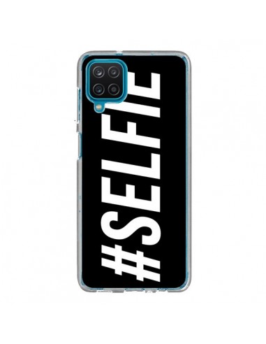 Coque Samsung Galaxy A12 et M12 Hashtag Selfie Noir Horizontal - Jonathan Perez