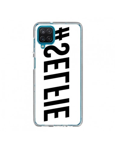 Coque Samsung Galaxy A12 et M12 Hashtag Selfie Noir Inversé Horizontal - Jonathan Perez