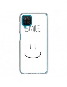 Coque Samsung Galaxy A12 et M12 Smile Souriez en Blanc -...