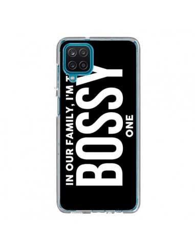 Coque Samsung Galaxy A12 et M12 In our family i'm the Bossy one - Jonathan Perez