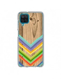 Coque Samsung Galaxy A12 et M12 Tribal Azteque Bois Wood...