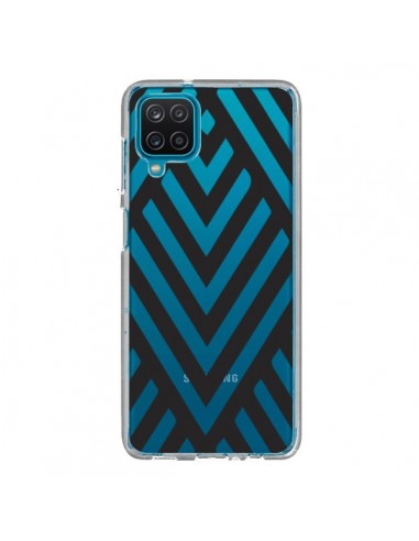 Coque Samsung Galaxy A12 et M12 Geometric Azteque Noir Transparente - Dricia Do