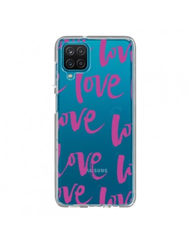 Coque Samsung Galaxy A12 et M12 Love Love Love Amour Transparente - Dricia Do