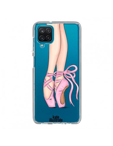 Coque Samsung Galaxy A12 et M12 Ballerina Ballerine Danse Transparente - kateillustrate