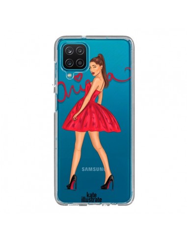Coque Samsung Galaxy A12 et M12 Ariana Grande Chanteuse Singer Transparente - kateillustrate