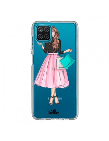 Coque Samsung Galaxy A12 et M12 Shopping Time Transparente - kateillustrate