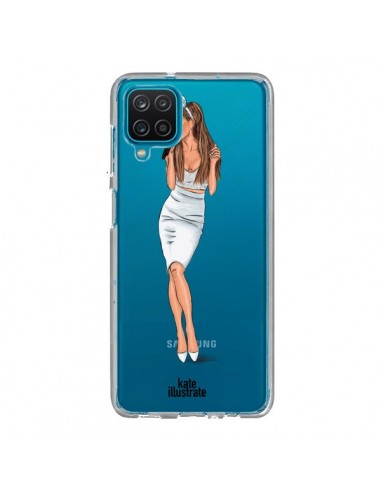 Coque Samsung Galaxy A12 et M12 Ice Queen Ariana Grande Chanteuse Singer Transparente - kateillustrate