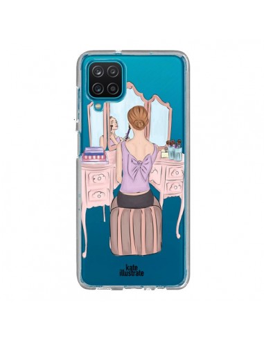 Coque Samsung Galaxy A12 et M12 Vanity Coiffeuse Make Up Transparente - kateillustrate