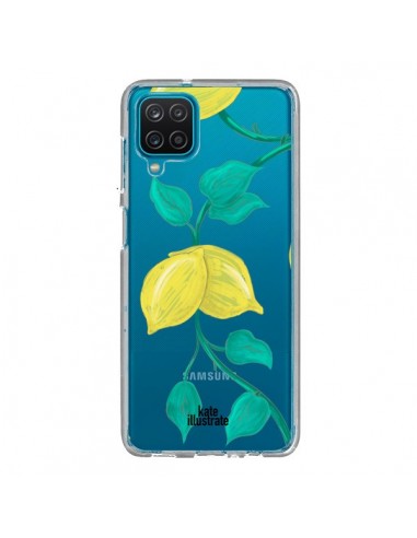 Coque Samsung Galaxy A12 et M12 Lemons Citrons Transparente - kateillustrate