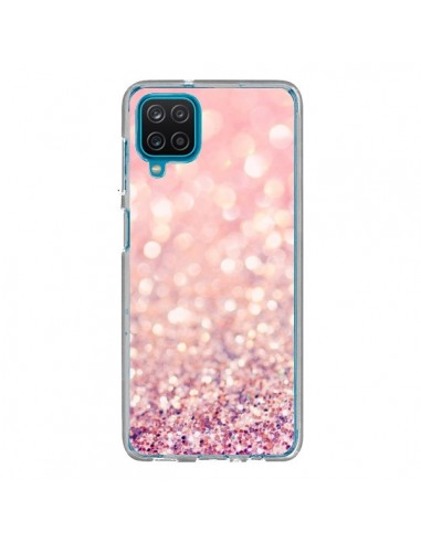 Coque Samsung Galaxy A12 et M12 Paillettes Blush - Lisa Argyropoulos